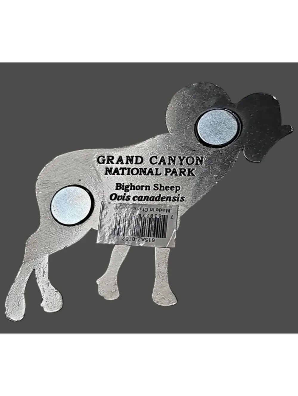 Grand Canyon National Park Bighorn Sheep Magnet • Metal Souvenir Ram Figurine